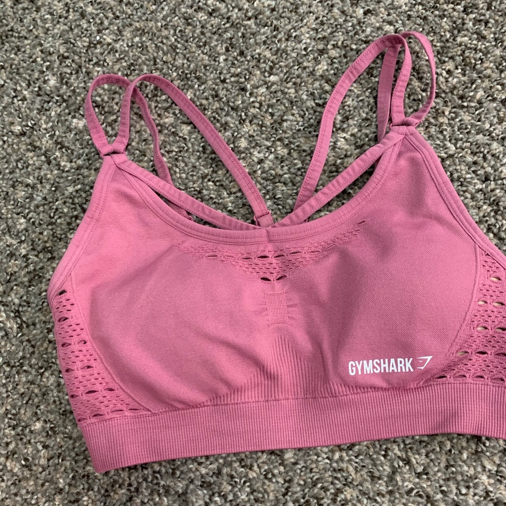 Gymshark energy seamless pink sports bra